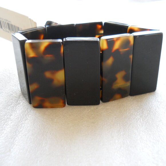 NINE WEST - Faux Tortoise Shell Bracelet 11-30 - Picture 2 of 2